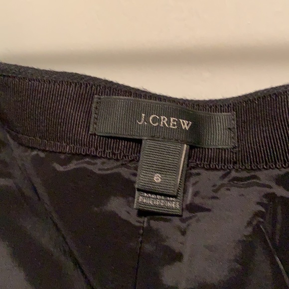 J. Crew Asymmetrical Black Wool Skirt Size 6 - Picture 3 of 5